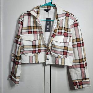 Plaid Cropped Shacket